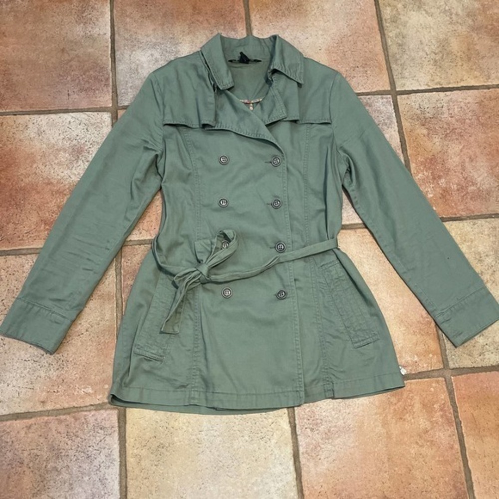 Billabong twill belted double breasted, utility jacket - Picture 1 of 5